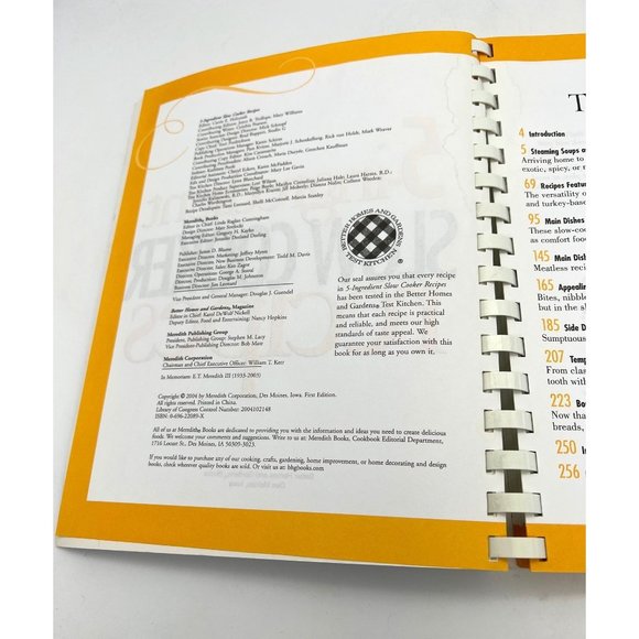 2004 5 Ingredient Slow Cooker Recipes Cookbook Better Homes & Gardens - Picture 4 of 8
